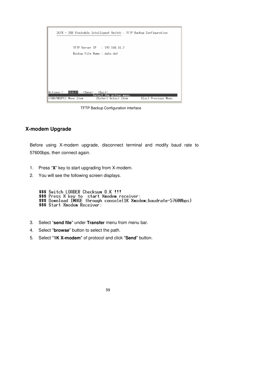 LevelOne GSW-2491TXM user manual Modem Upgrade 