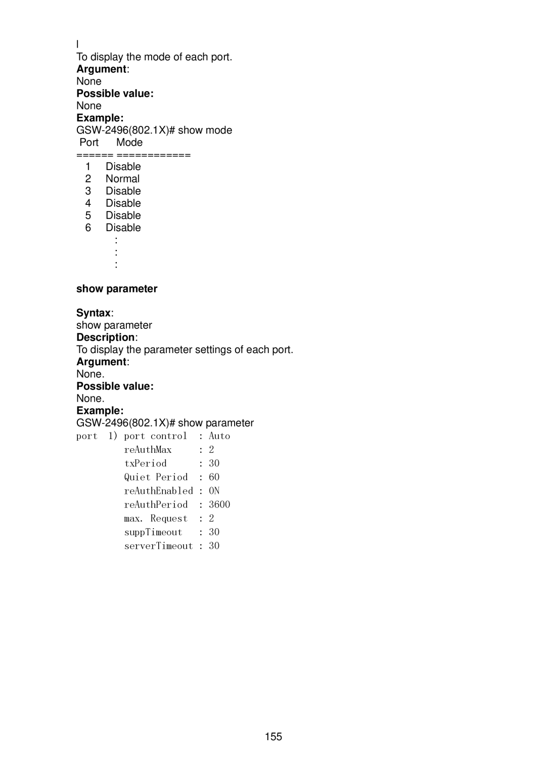 LevelOne GSW-2496 user manual Port 1 port control 