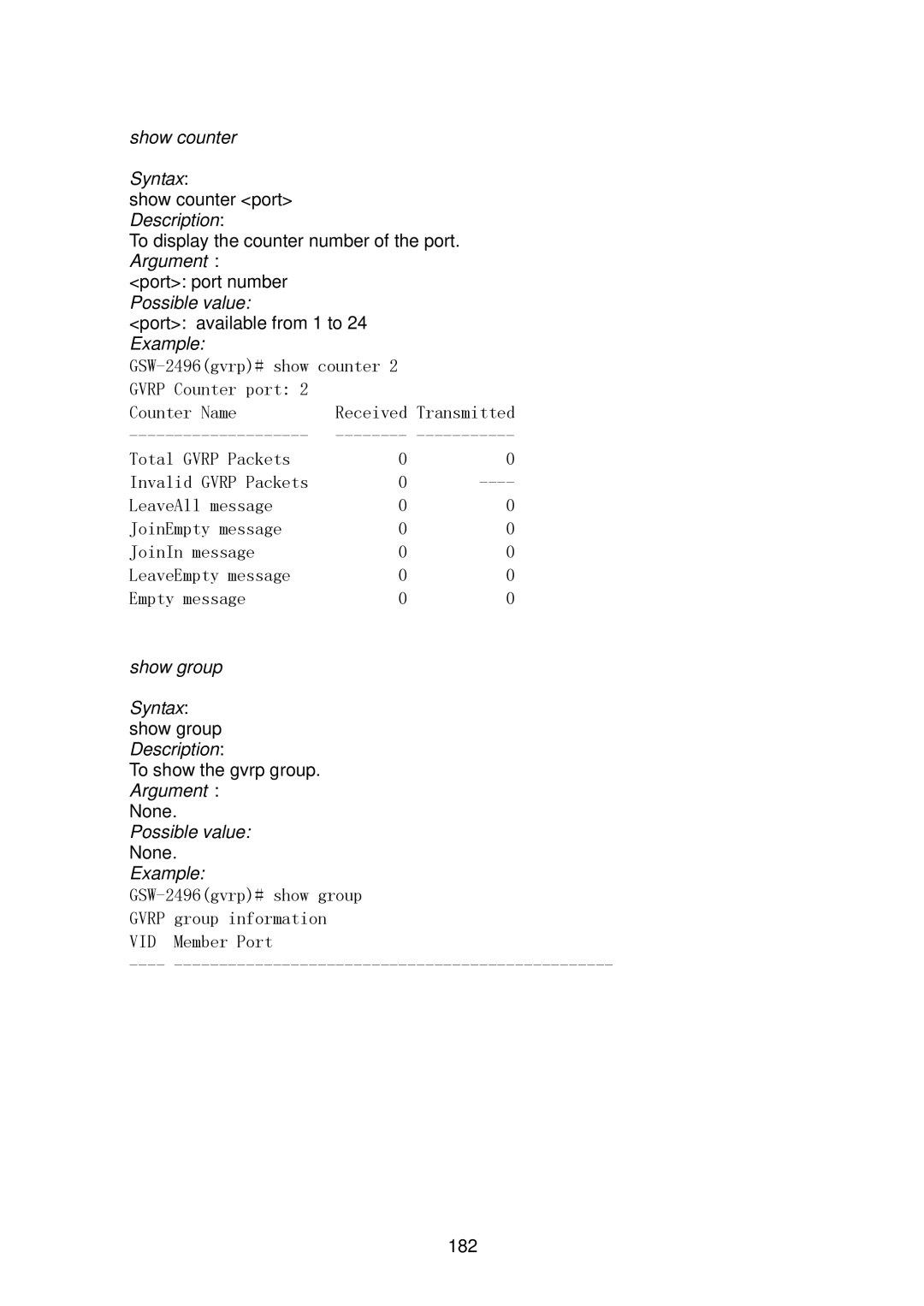 LevelOne GSW-2496 user manual Vid 