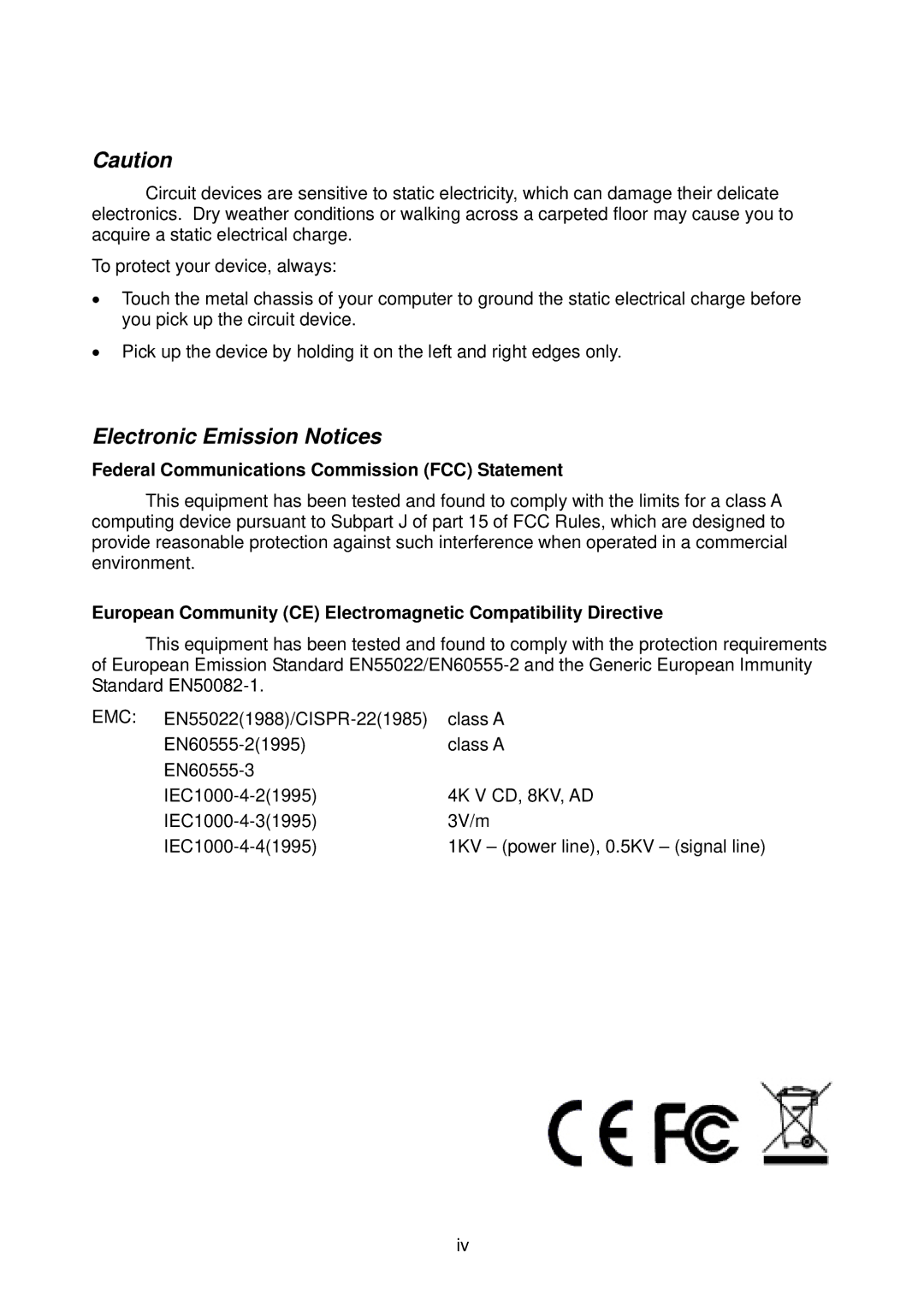 LevelOne GSW-2496 user manual Electronic Emission Notices, Federal Communications Commission FCC Statement 