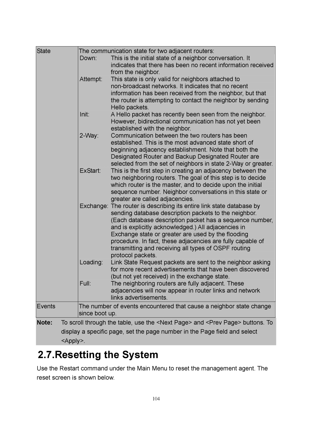 LevelOne GSW-2600TXM manual Resetting the System 