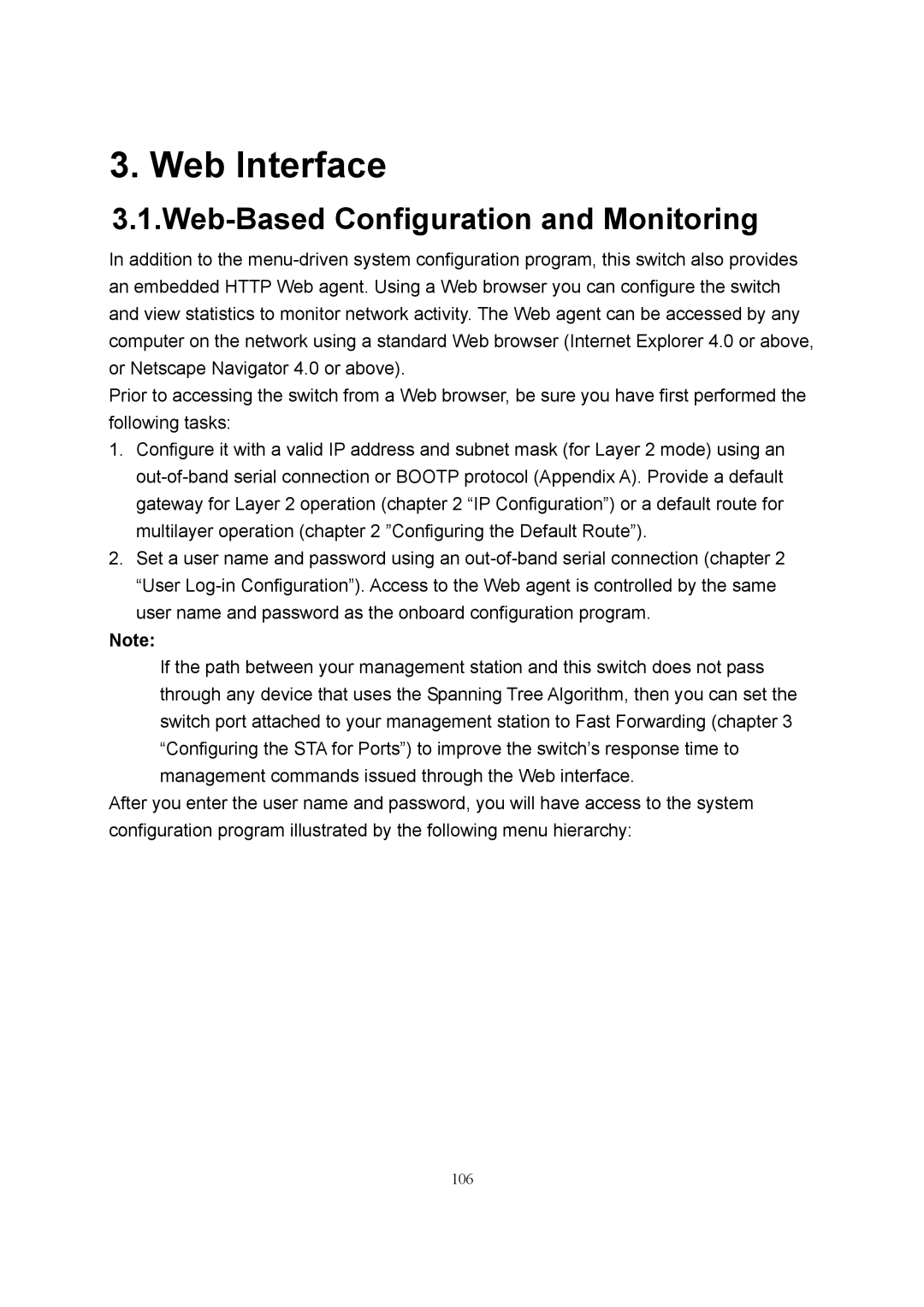 LevelOne GSW-2600TXM manual Web Interface, Web-Based Configuration and Monitoring 