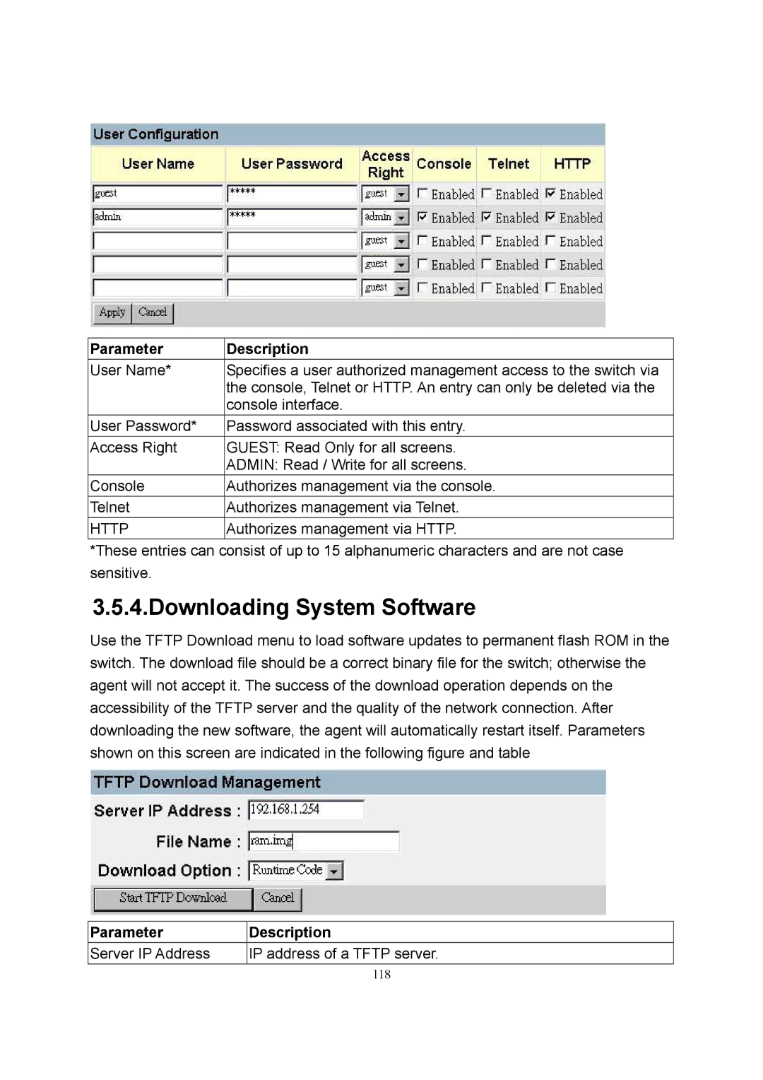 LevelOne GSW-2600TXM manual Authorizes management via Http 