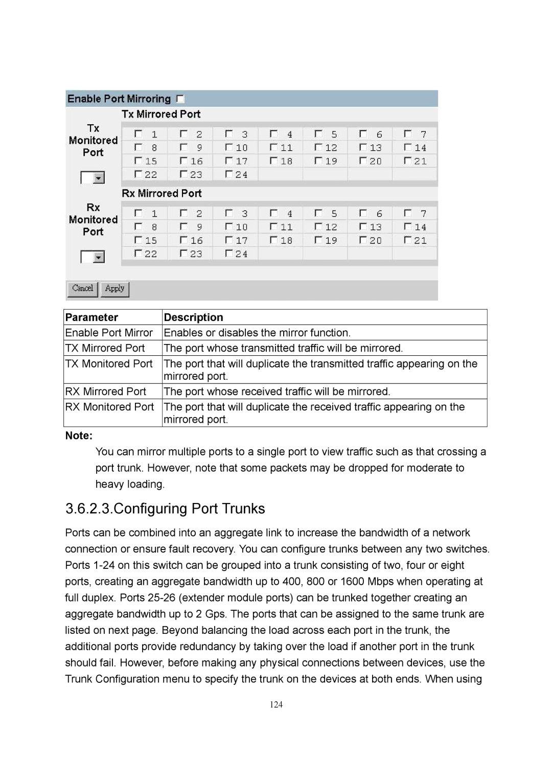 LevelOne GSW-2600TXM manual 124 