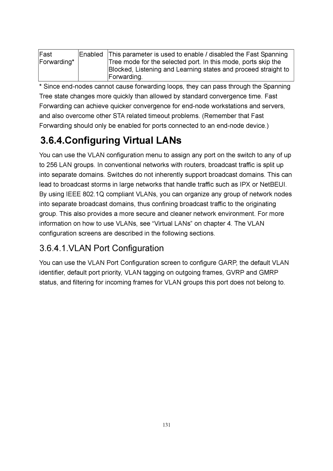 LevelOne GSW-2600TXM manual 131 