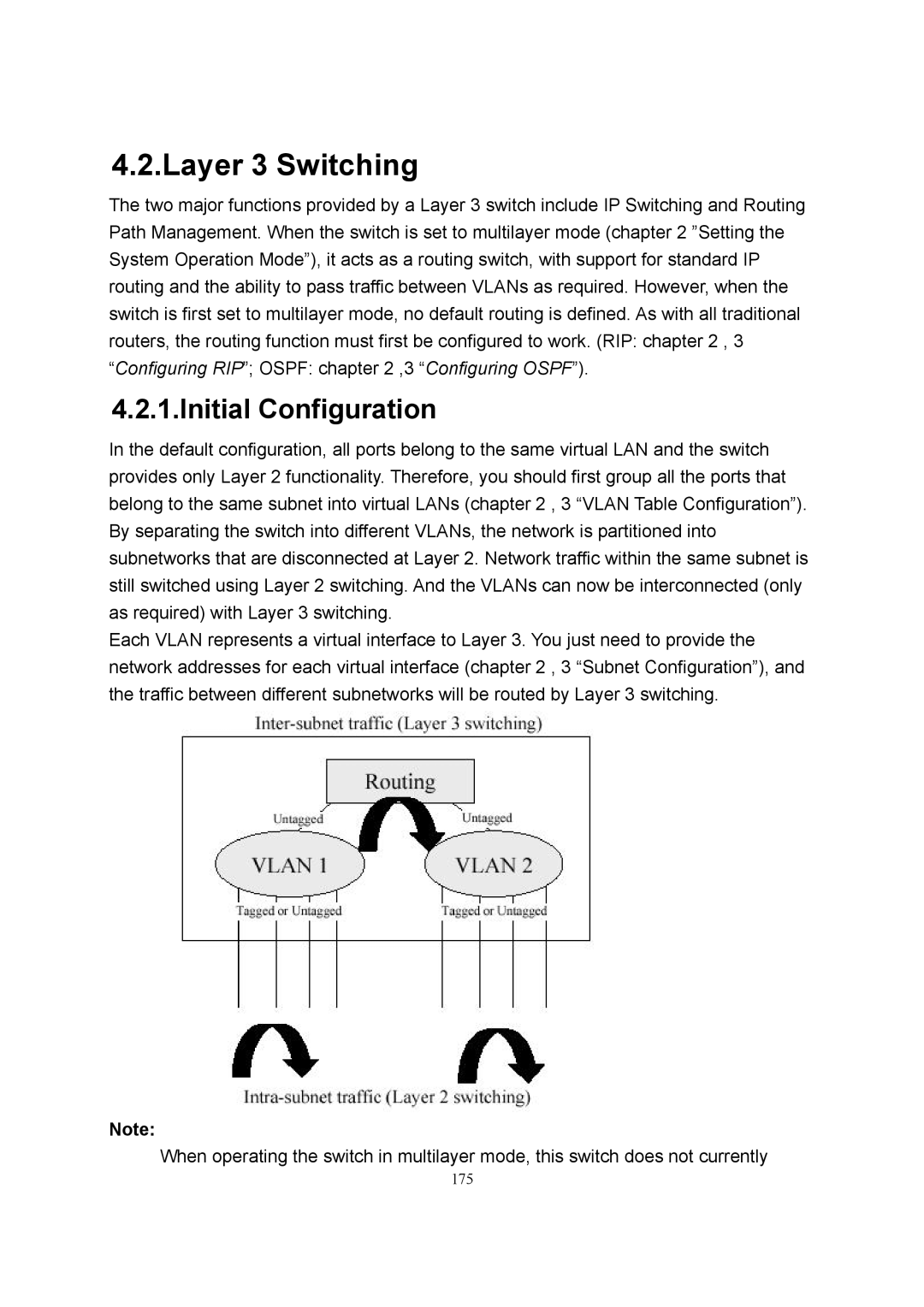 LevelOne GSW-2600TXM manual Layer 3 Switching, Initial Configuration 