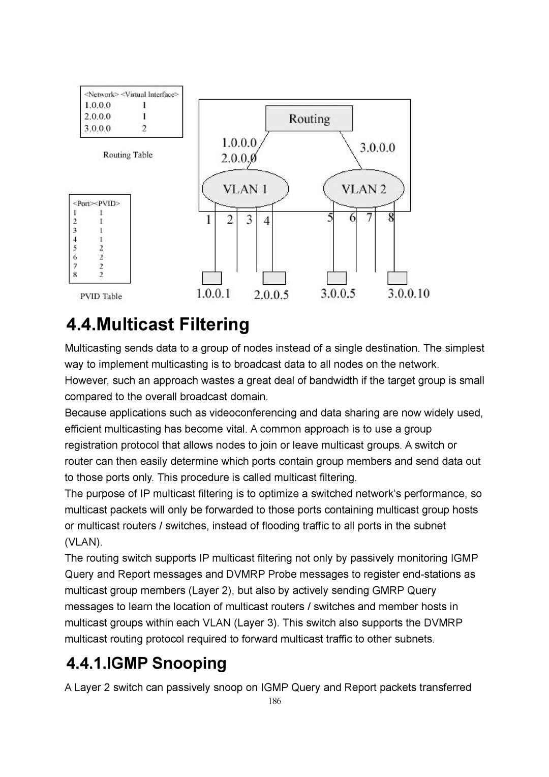 LevelOne GSW-2600TXM manual Multicast Filtering, Igmp Snooping 