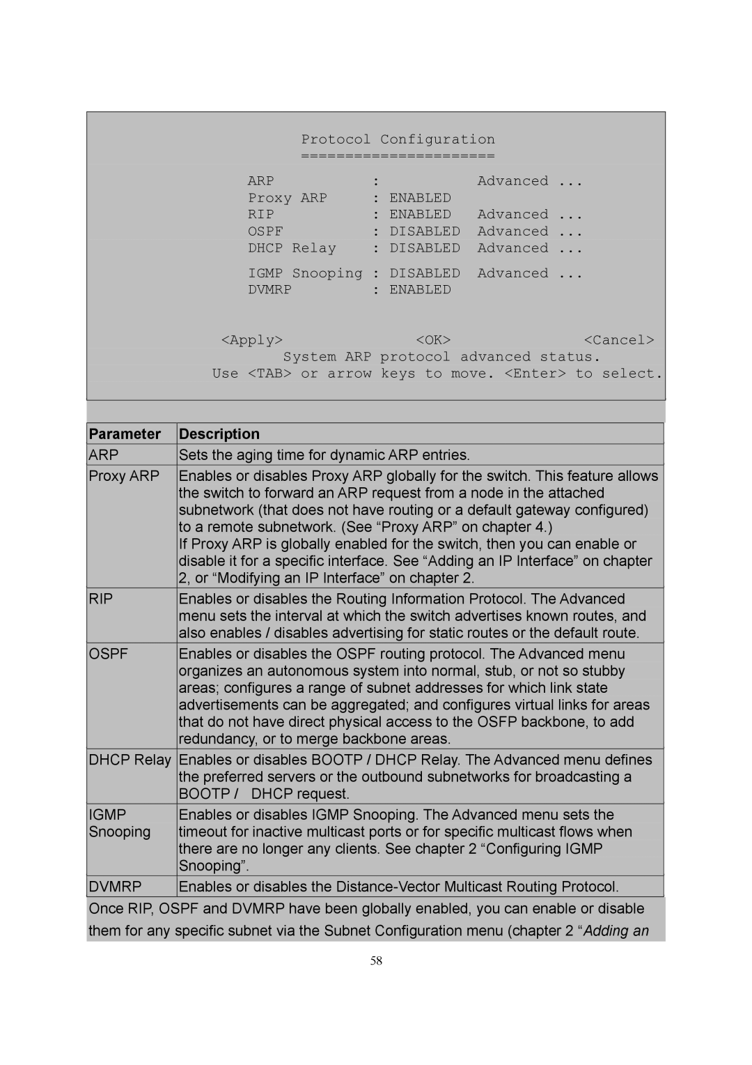 LevelOne GSW-2600TXM manual ARP Enabled 