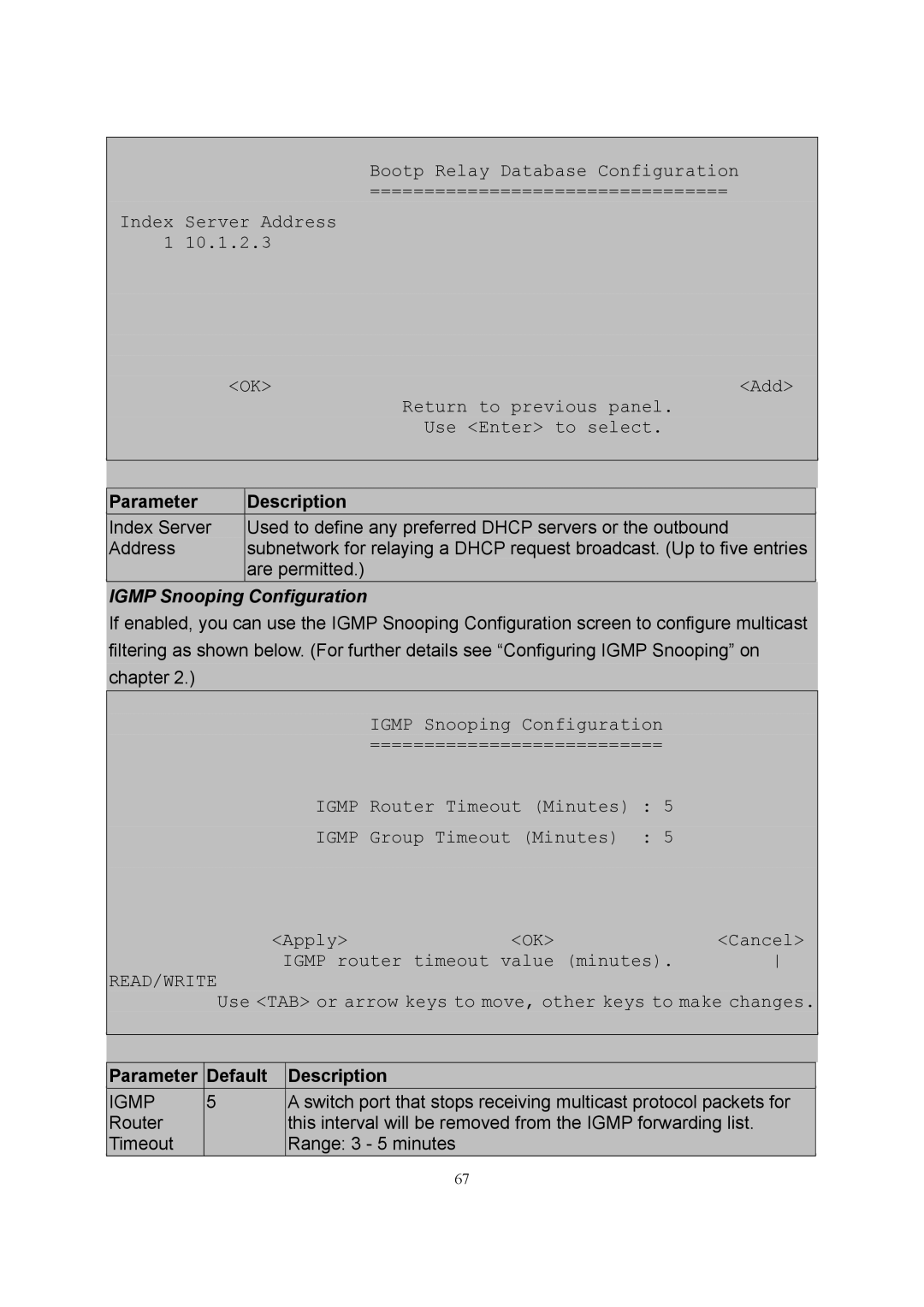 LevelOne GSW-2600TXM manual Igmp Snooping Configuration 