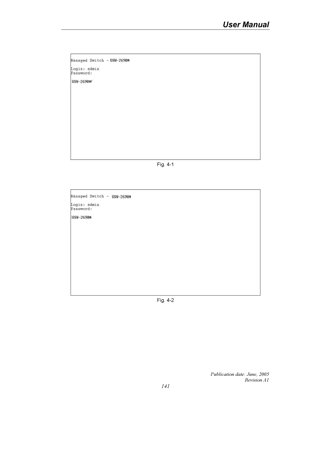 LevelOne GSW-2690 user manual 141 