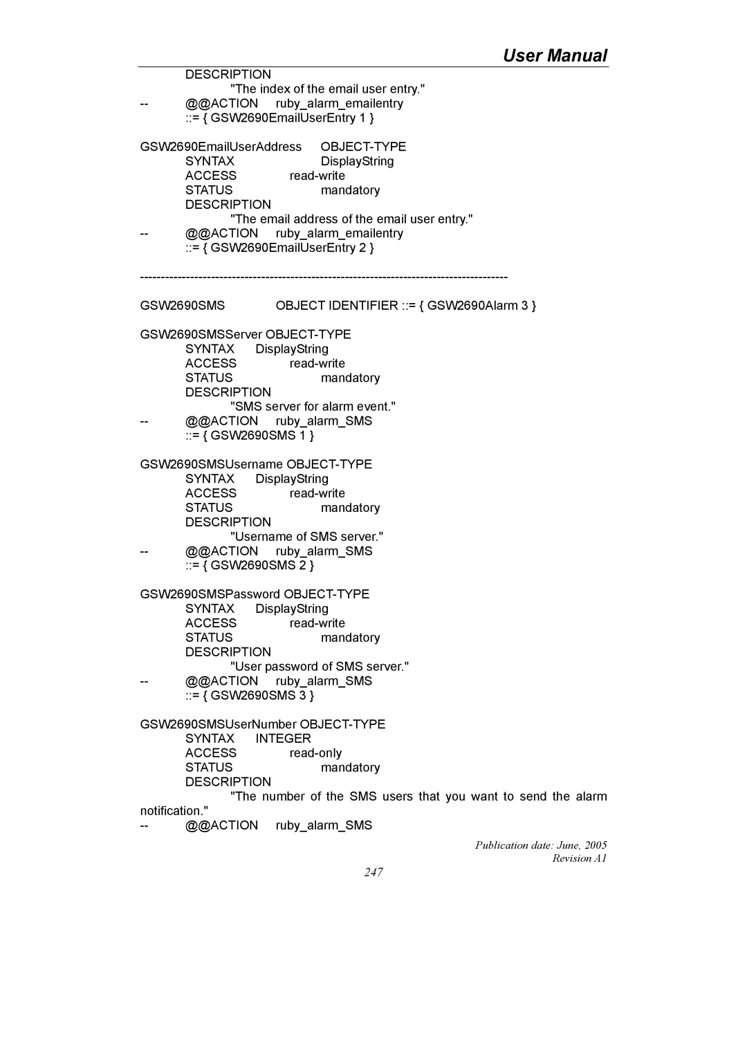 LevelOne GSW-2690 user manual GSW2690SMS 