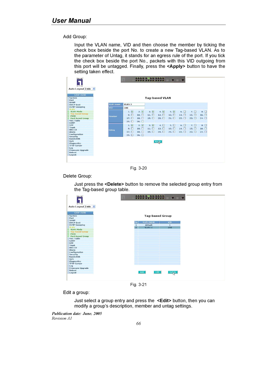 LevelOne GSW-2690 user manual Publication date June 