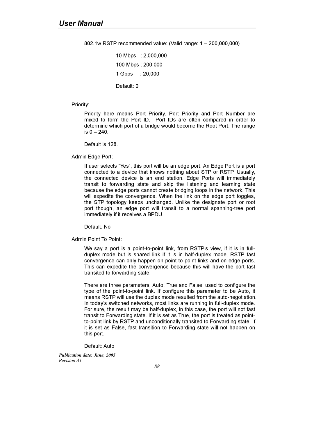 LevelOne GSW-2690 user manual Publication date June 