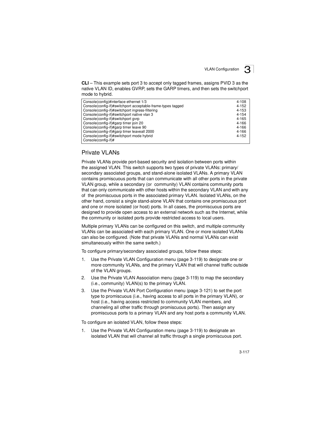 LevelOne GSW-2692 manual Private VLANs 