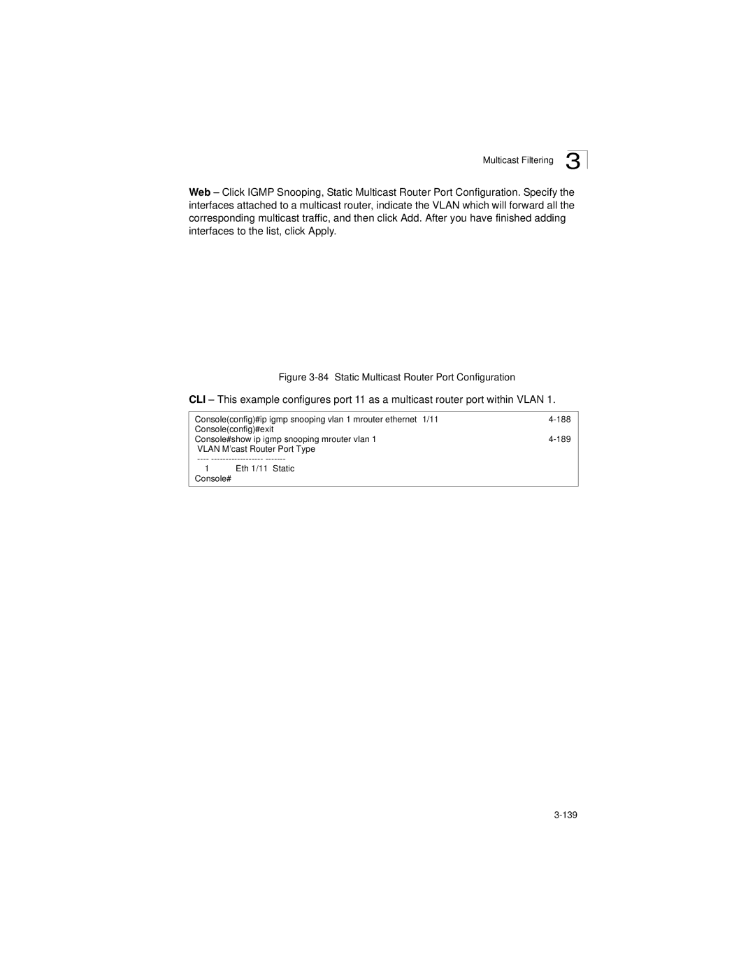 LevelOne GSW-2692 manual Static Multicast Router Port Configuration 