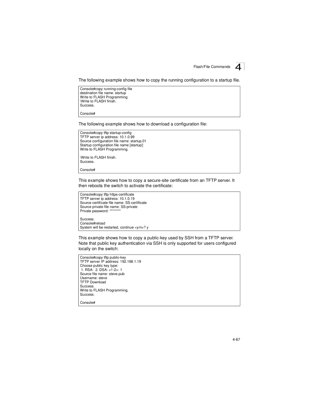 LevelOne GSW-2692 manual Following example shows how to download a configuration file 