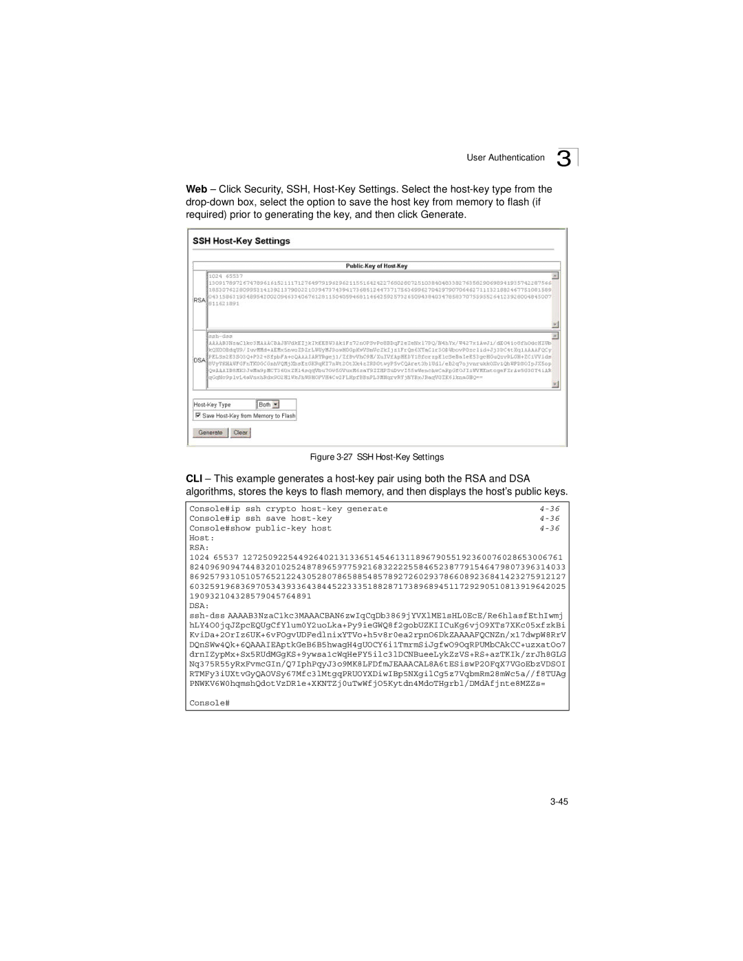 LevelOne GSW-2692 manual SSH Host-Key Settings 