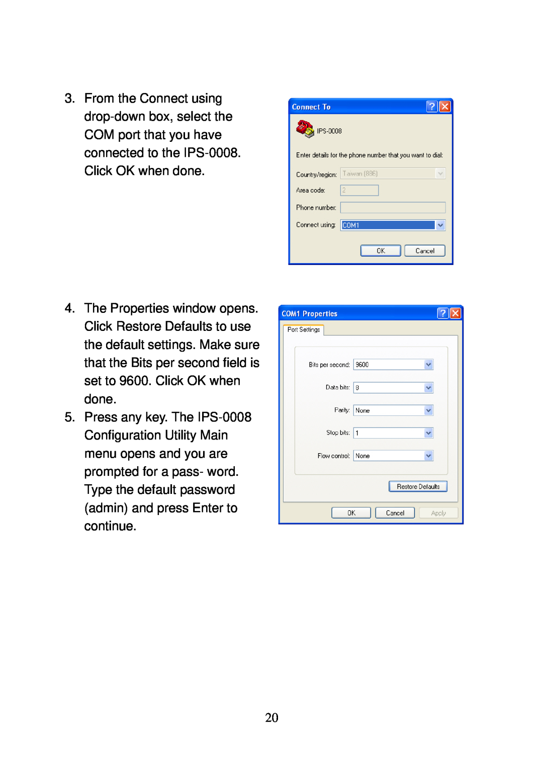 LevelOne IPS-0008 user manual 