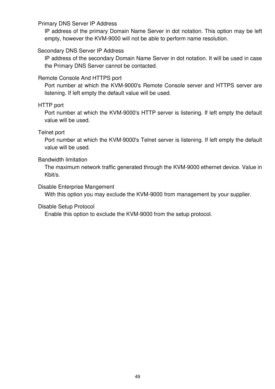 LevelOne KVM-9000 user manual 