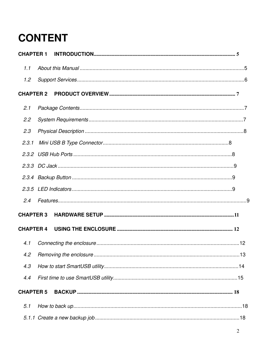 LevelOne MUS-2500 user manual Content 