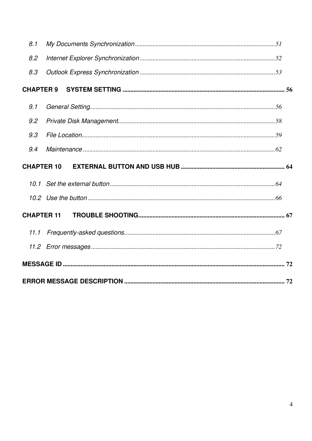 LevelOne MUS-2500 user manual Message ID 