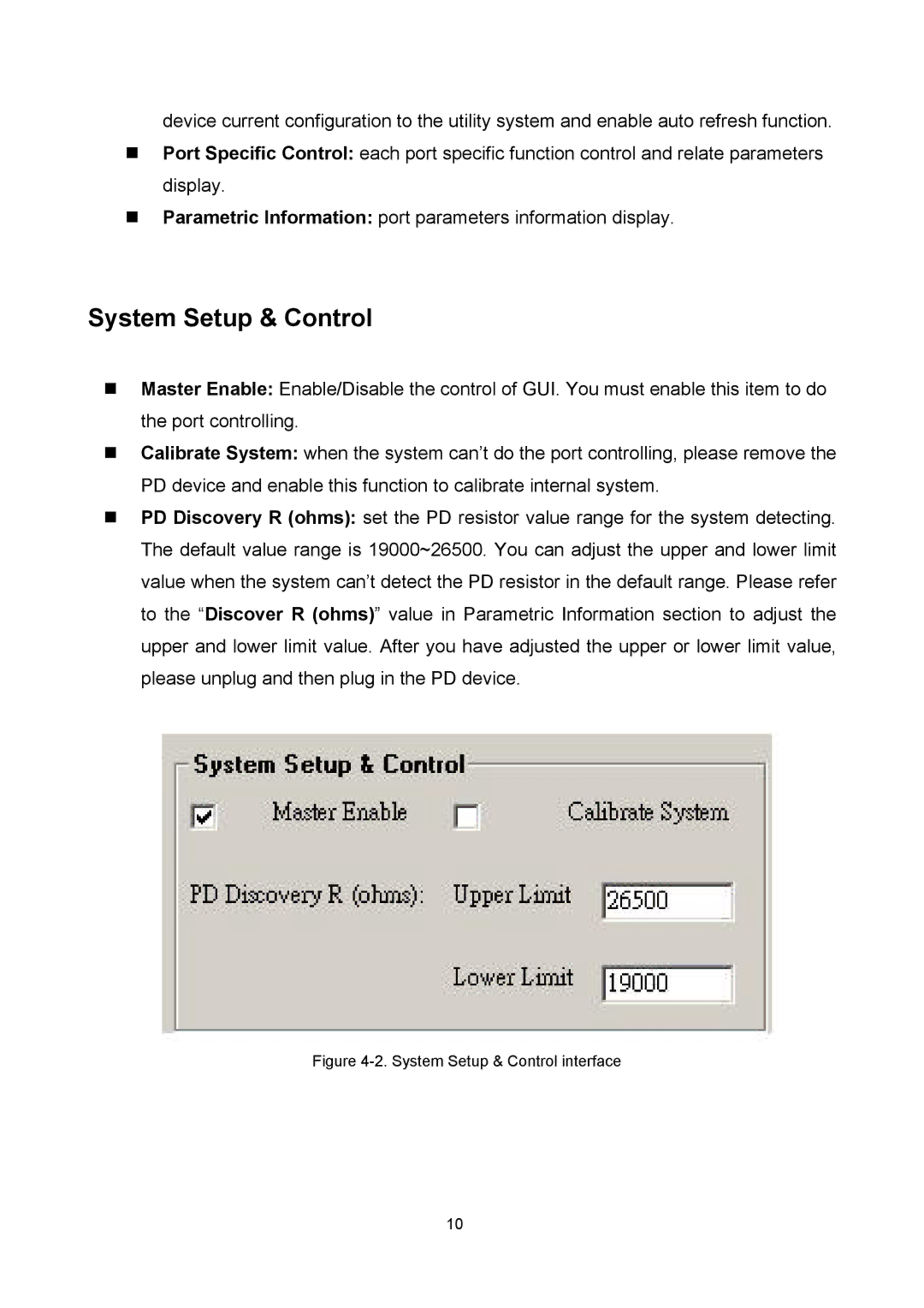 LevelOne POH-0850TX user manual System Setup & Control interface 