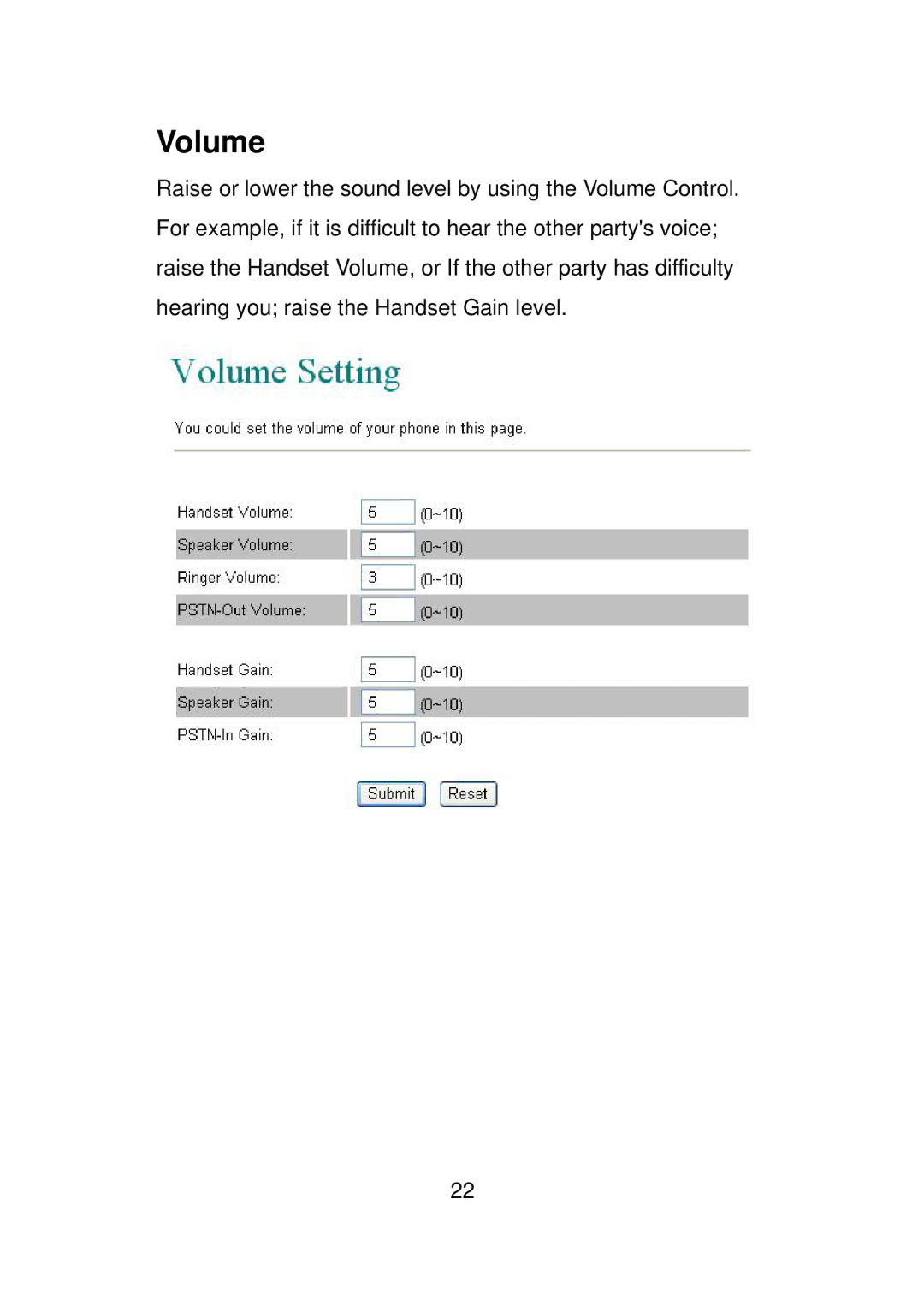 LevelOne VOI-7011, VOI-7010 user manual Volume 