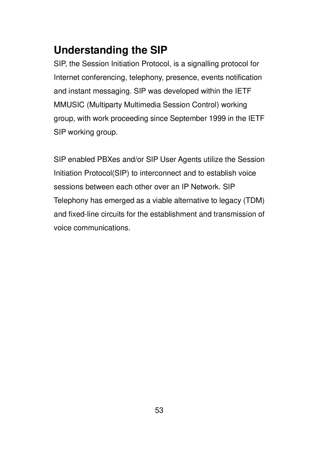 LevelOne VOI-7010, VOI-7011 user manual Understanding the SIP 