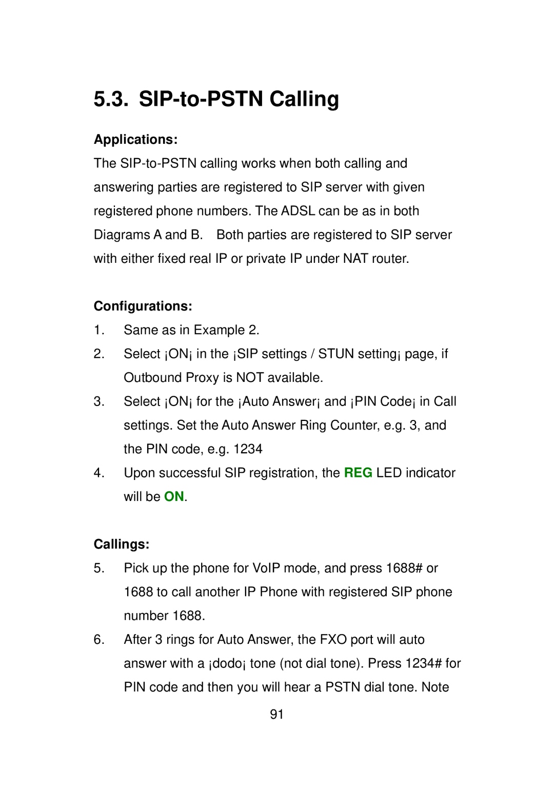 LevelOne VOI-7010, VOI-7011 user manual SIP-to-PSTN Calling 