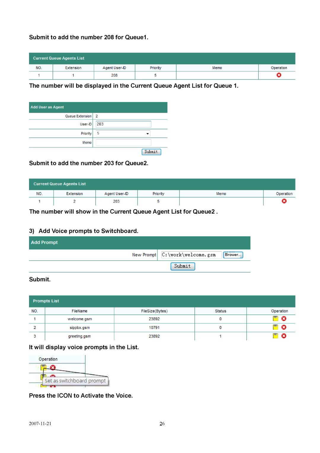 LevelOne VOI-9300 user manual 2007-11-21 