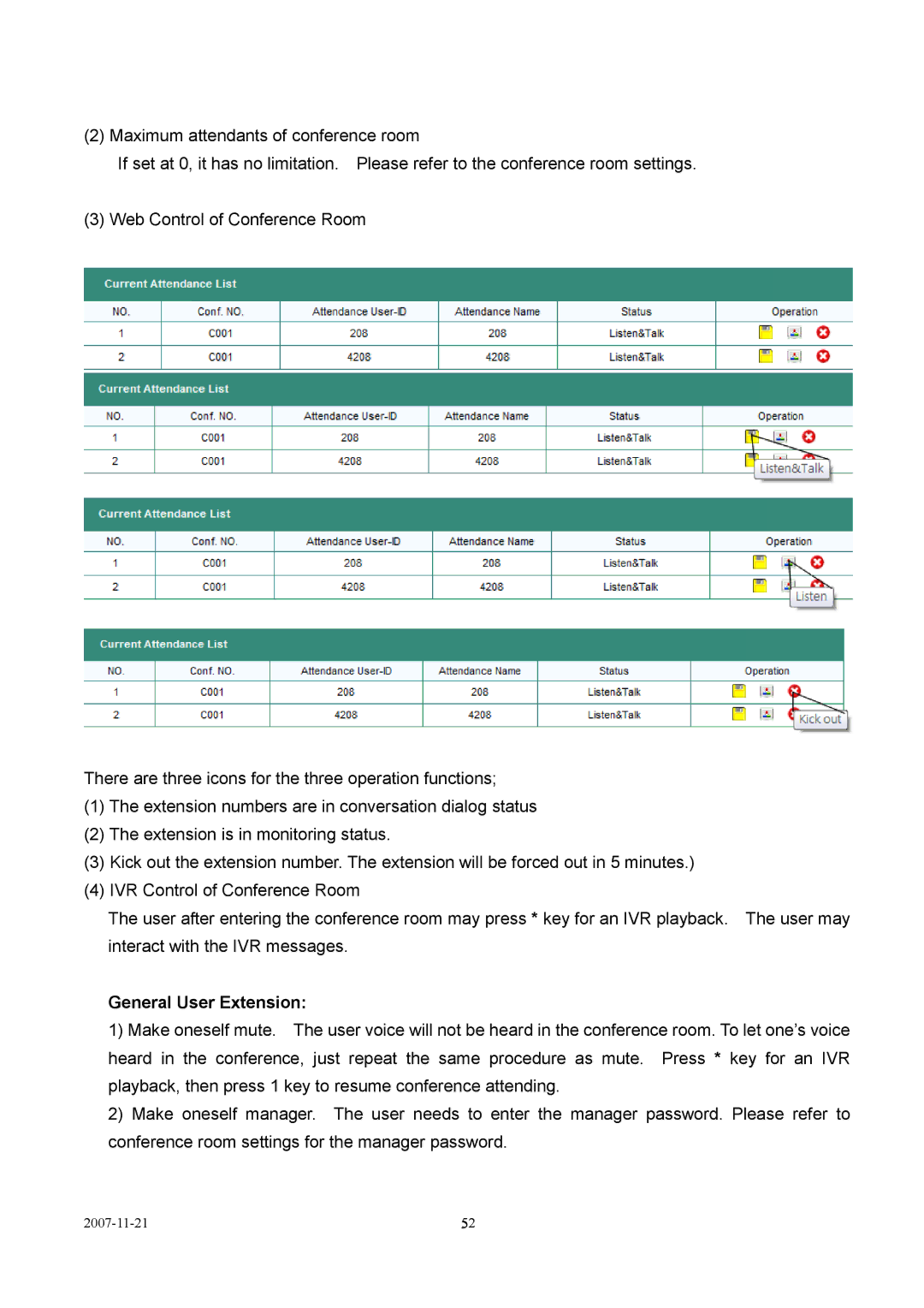 LevelOne VOI-9300 user manual 2007-11-21 