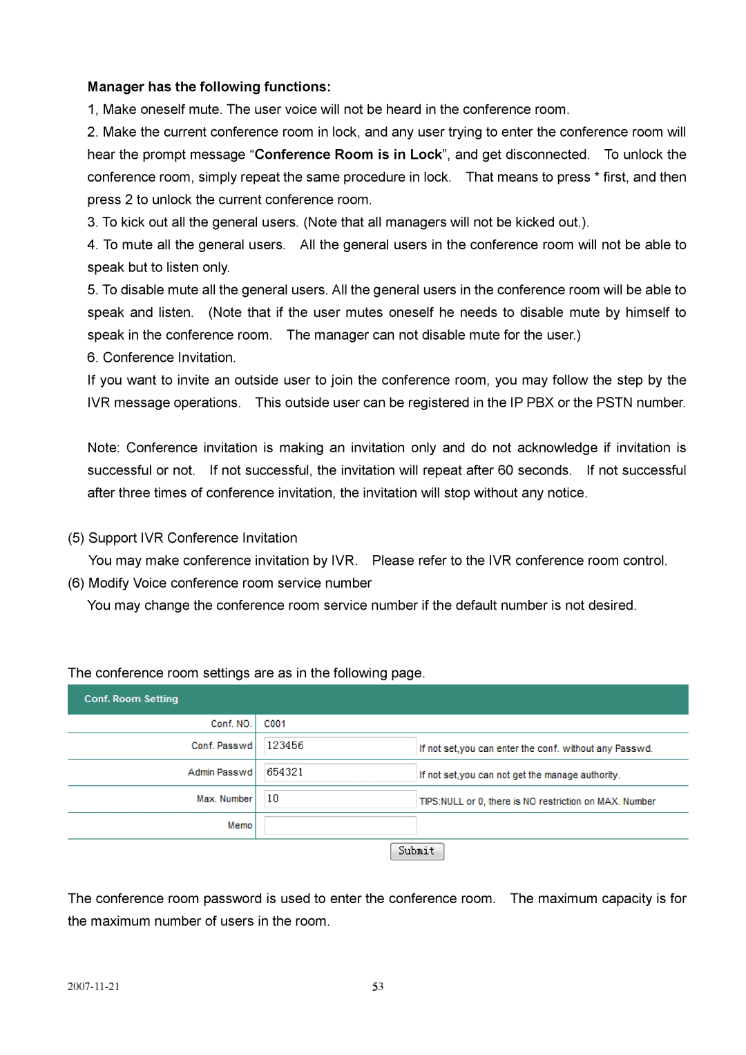 LevelOne VOI-9300 user manual 2007-11-21 