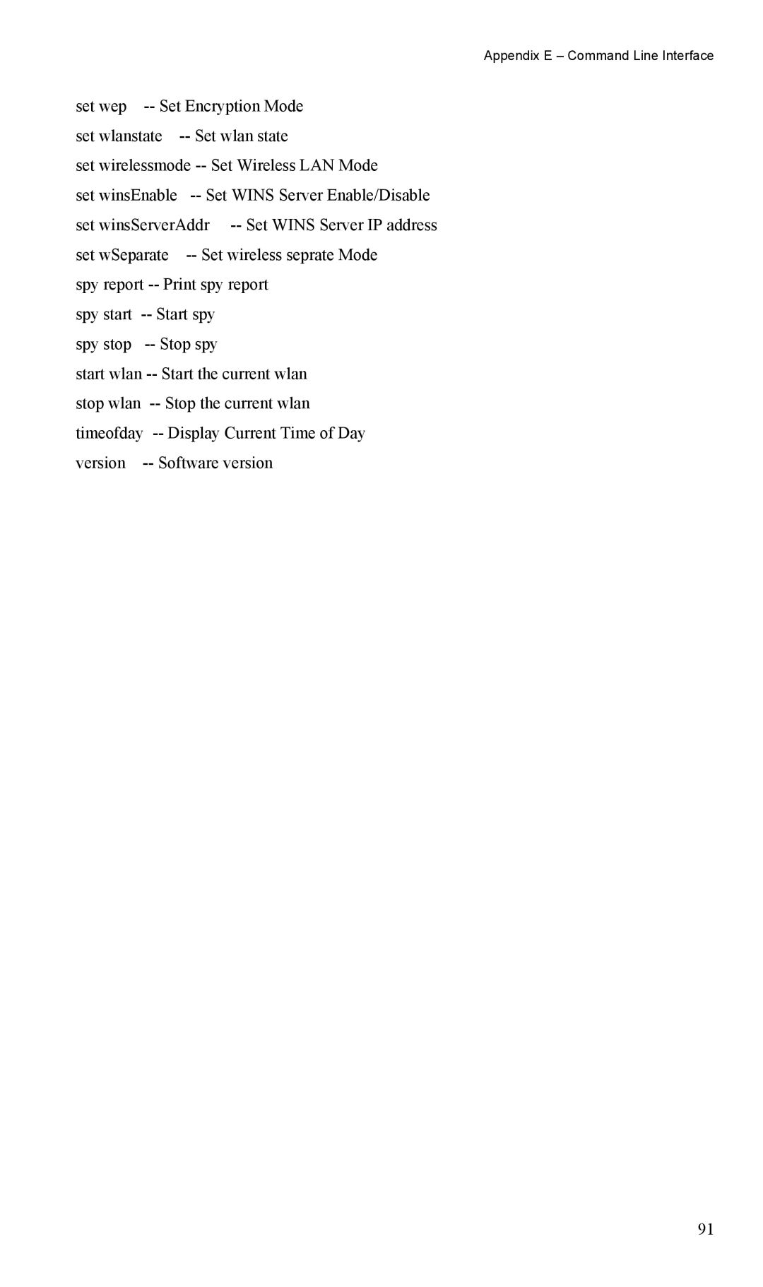 LevelOne WAP-0005 user manual Set wep -- Set Encryption Mode 