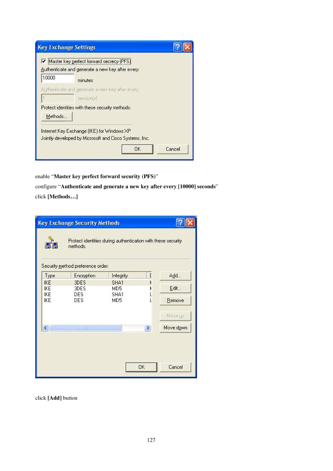 LevelOne WBR-3402TX user manual Click Add button 127 