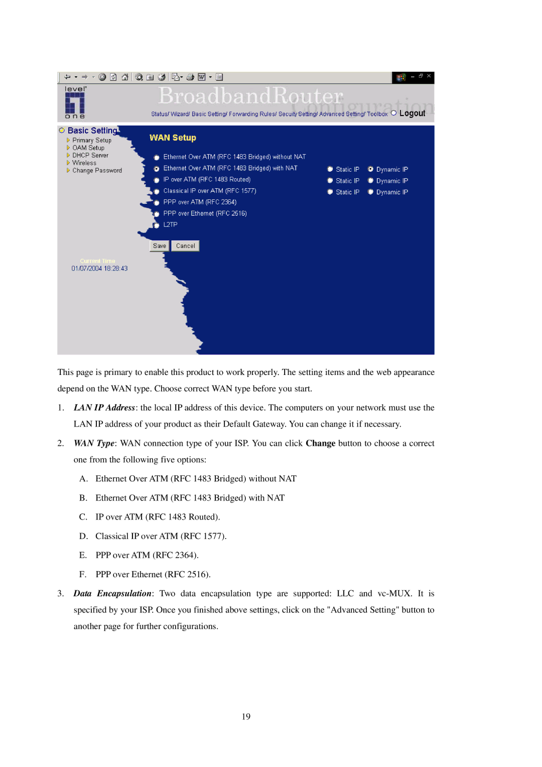 LevelOne WBR-3402TX user manual 