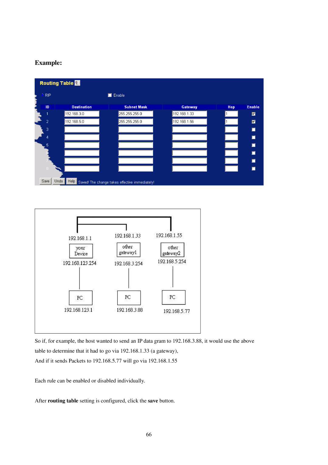 LevelOne WBR-3402TX user manual Example 