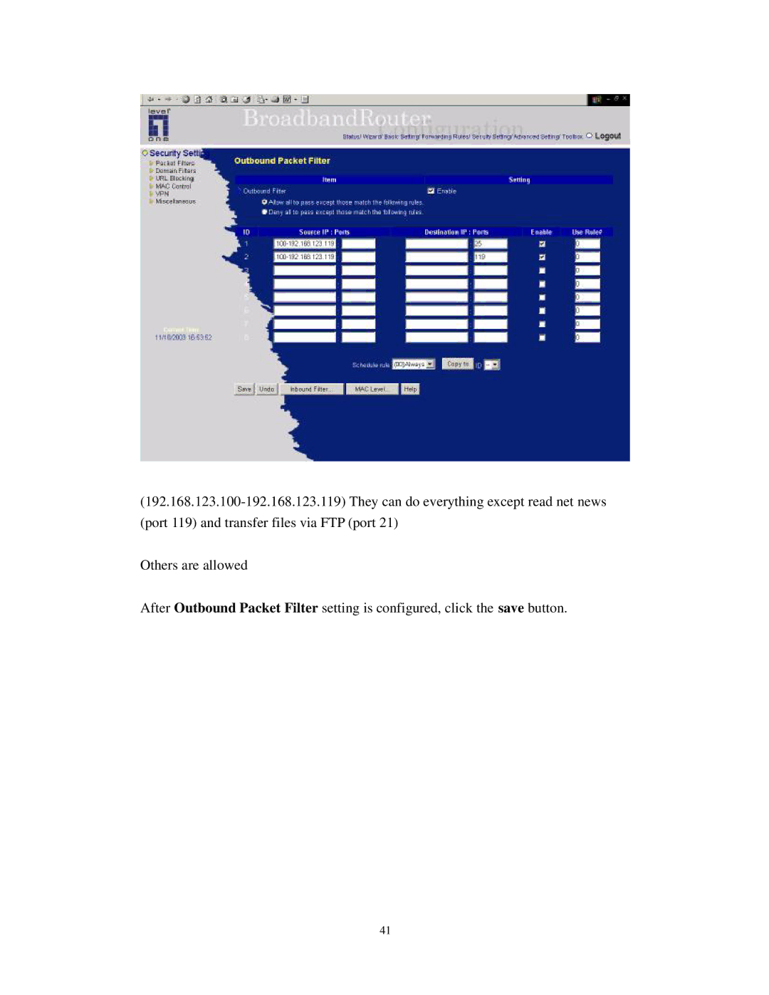 LevelOne WBR-3403TX user manual 