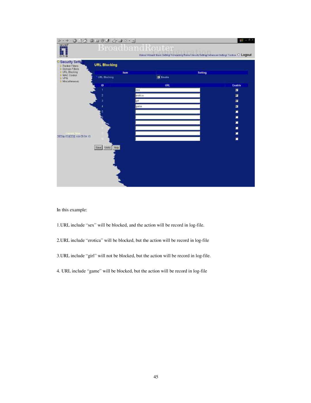 LevelOne WBR-3403TX user manual 