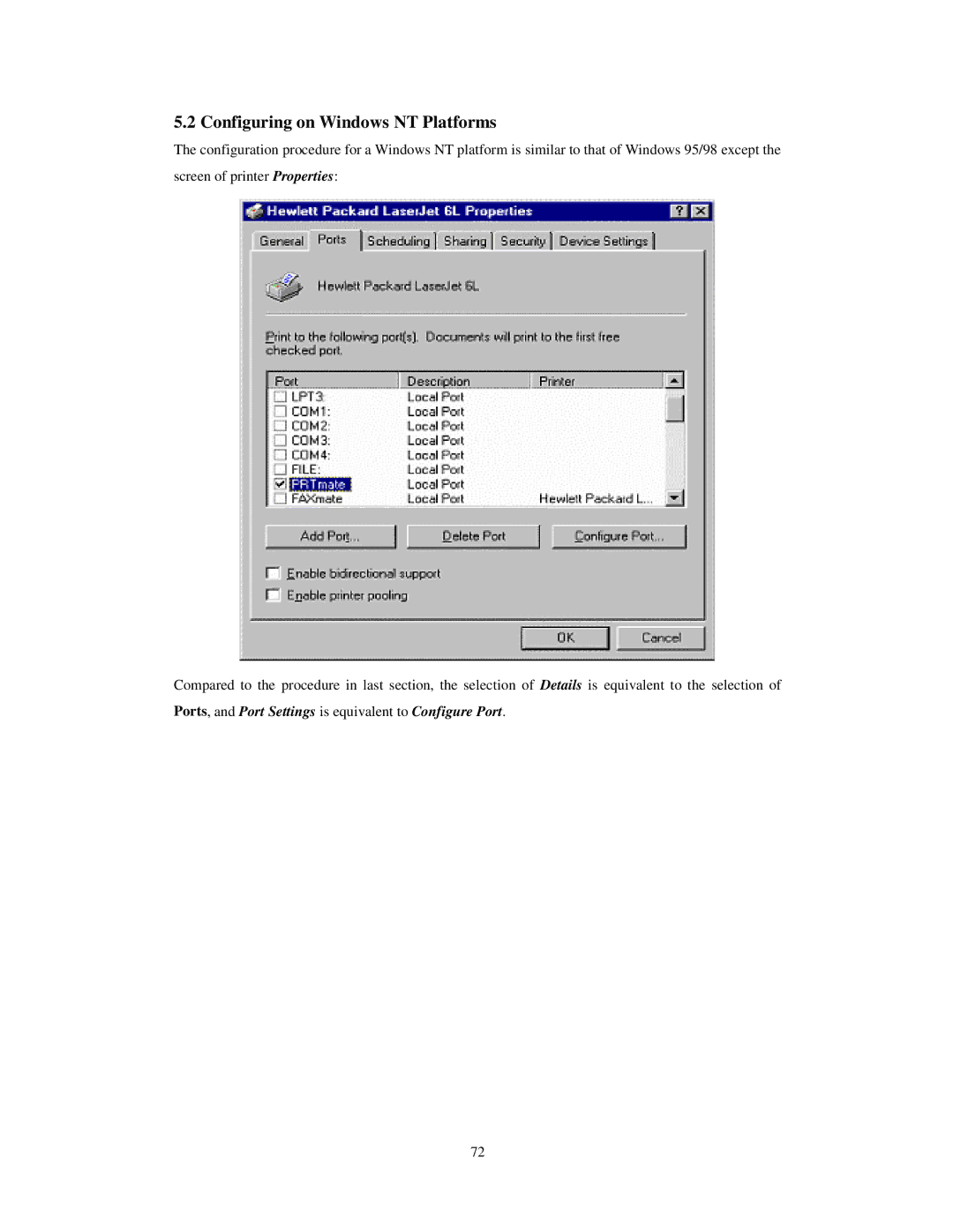 LevelOne WBR-3403TX user manual Configuring on Windows NT Platforms 