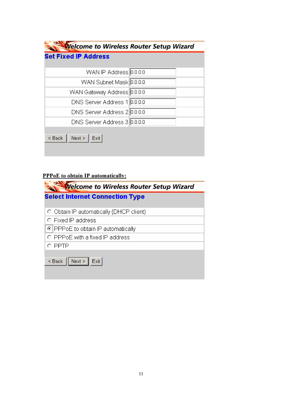 LevelOne WBR-3405TX user manual PPPoE to obtain IP automatically 