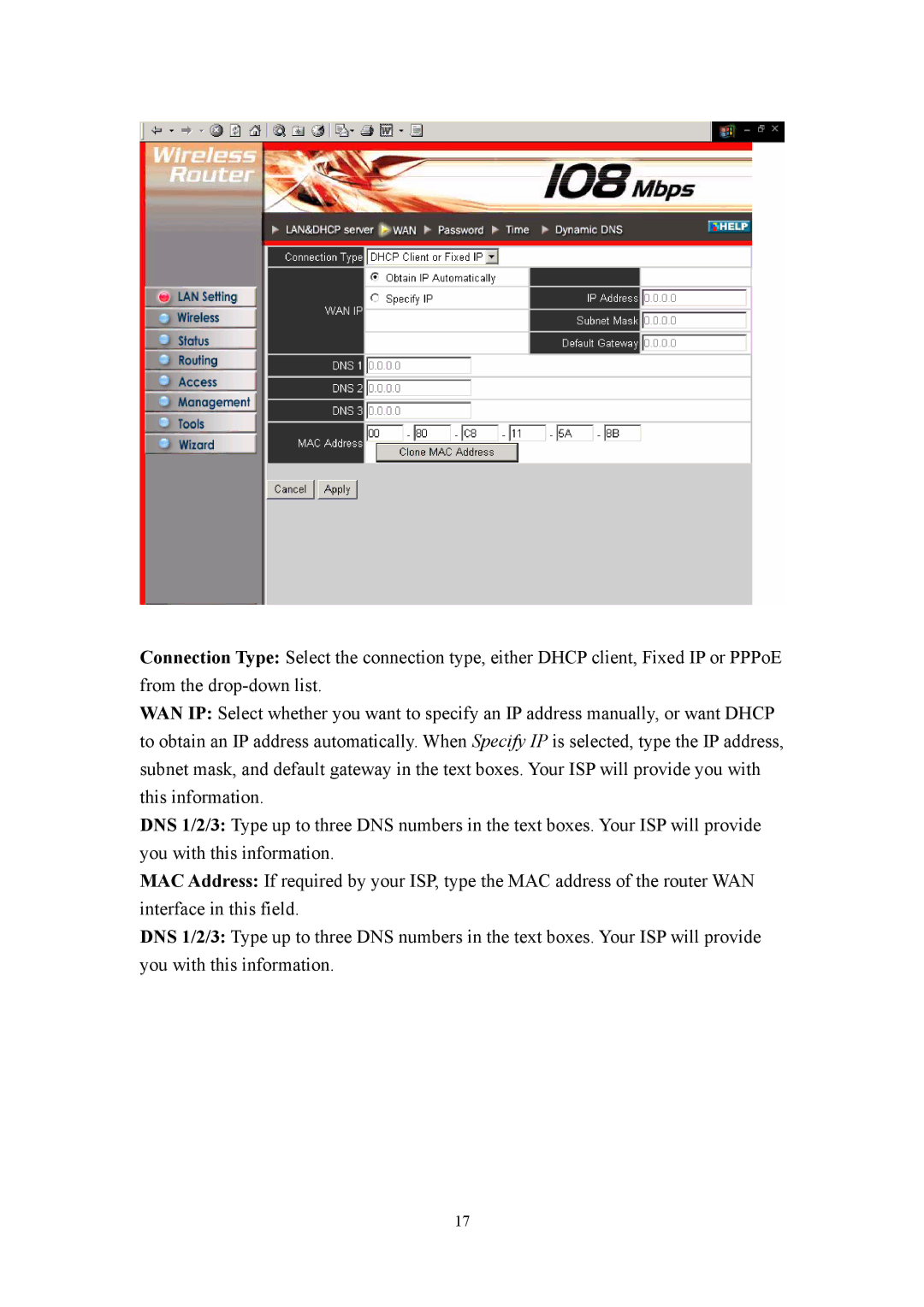 LevelOne WBR-3405TX user manual 