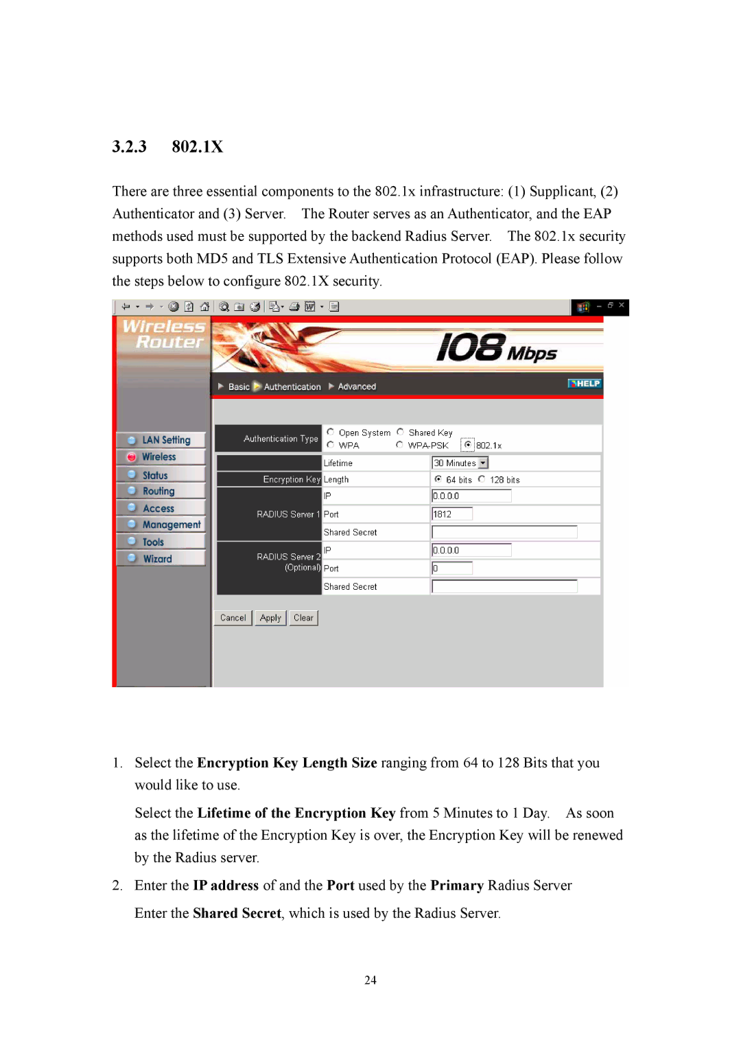 LevelOne WBR-3405TX user manual 