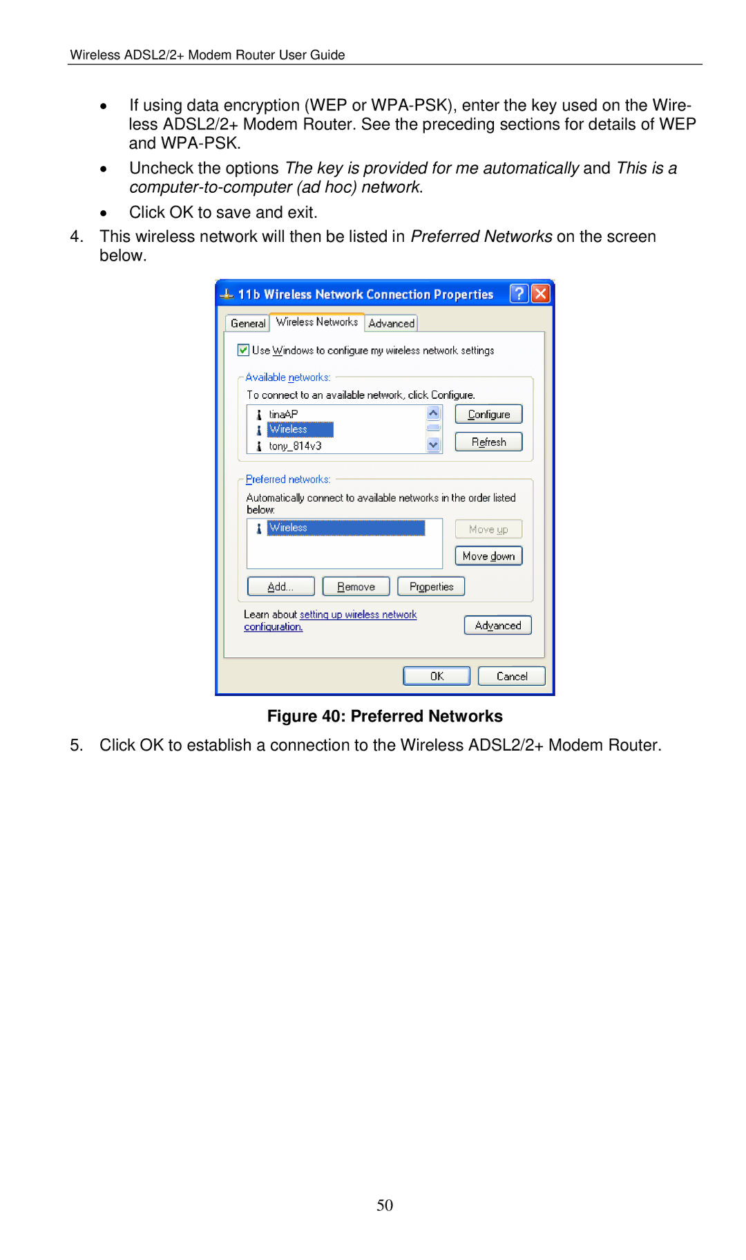 LevelOne WBR-3460 user manual Preferred Networks 