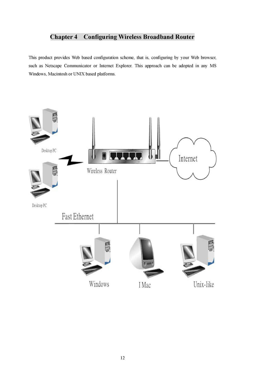 LevelOne WBR-5400 user manual ConfiguringWirelessBroadbandRouter 