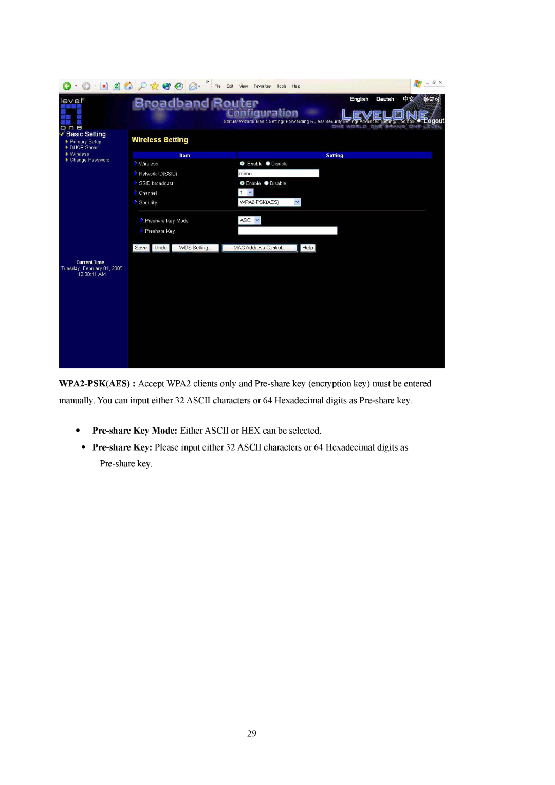 LevelOne WBR-5400 user manual 