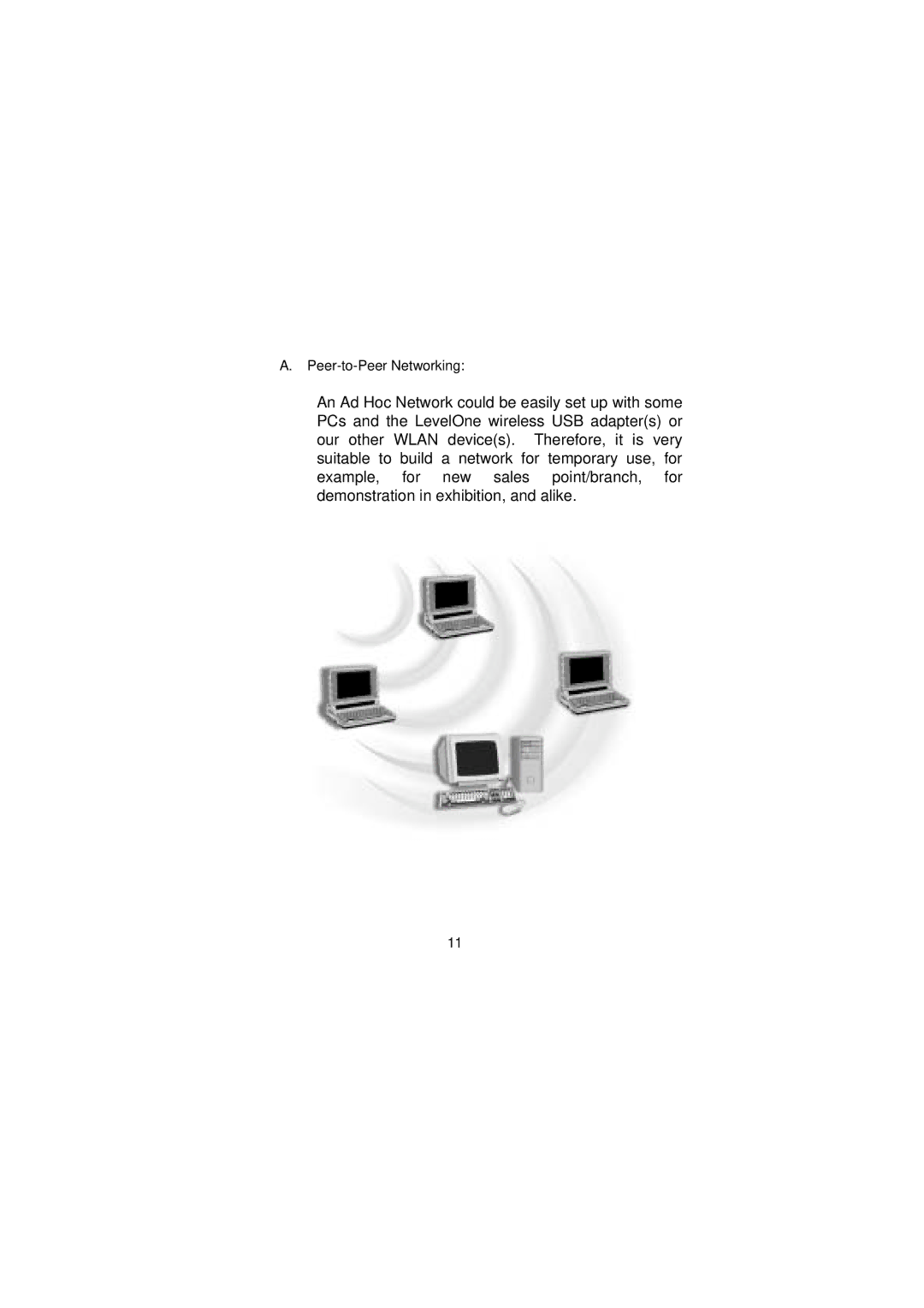 LevelOne WNC-0101USB manual Peer-to-Peer Networking 