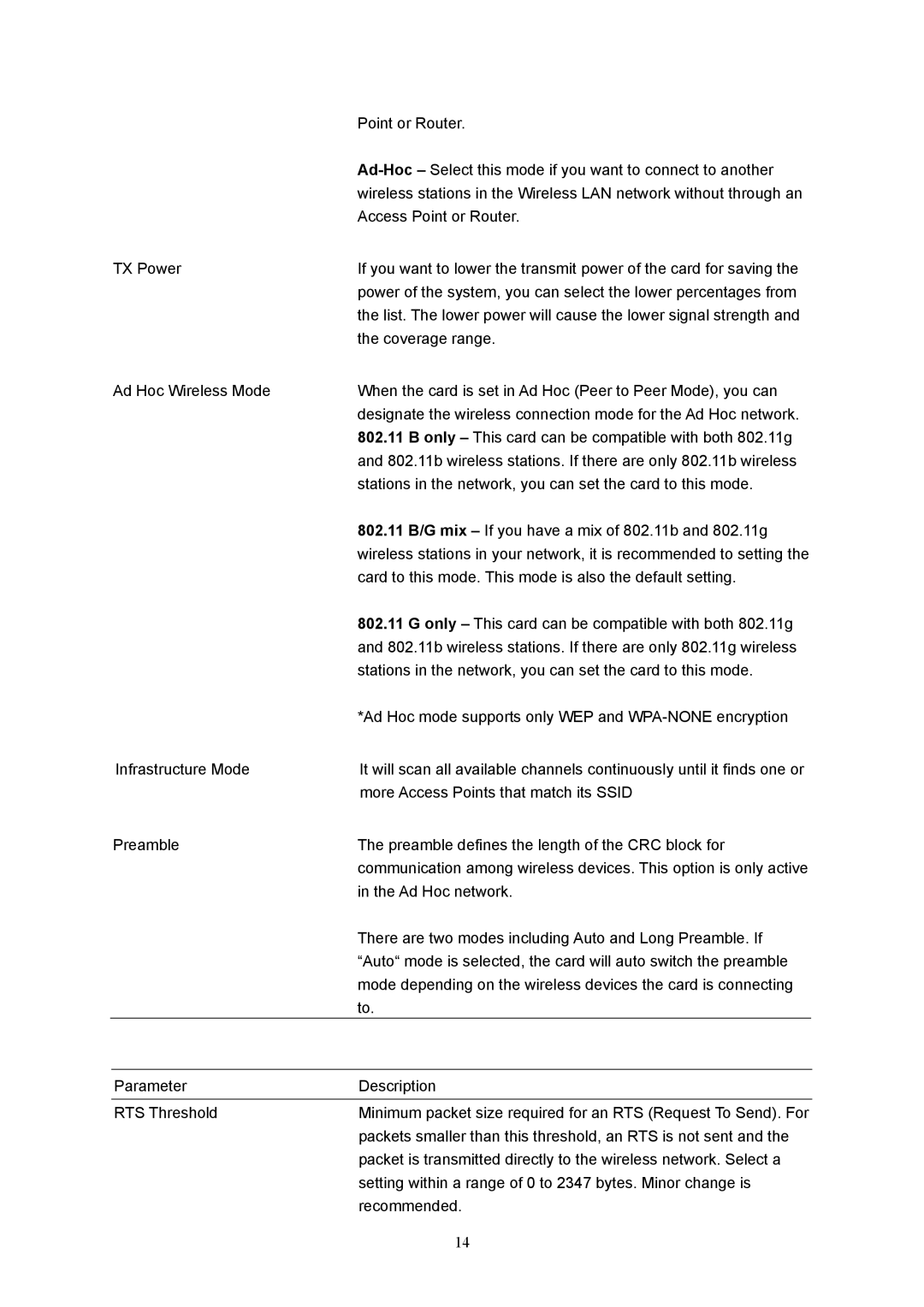 LevelOne WPC-0500, MIMO Wireless PCMCIA Adapter user manual Point or Router 