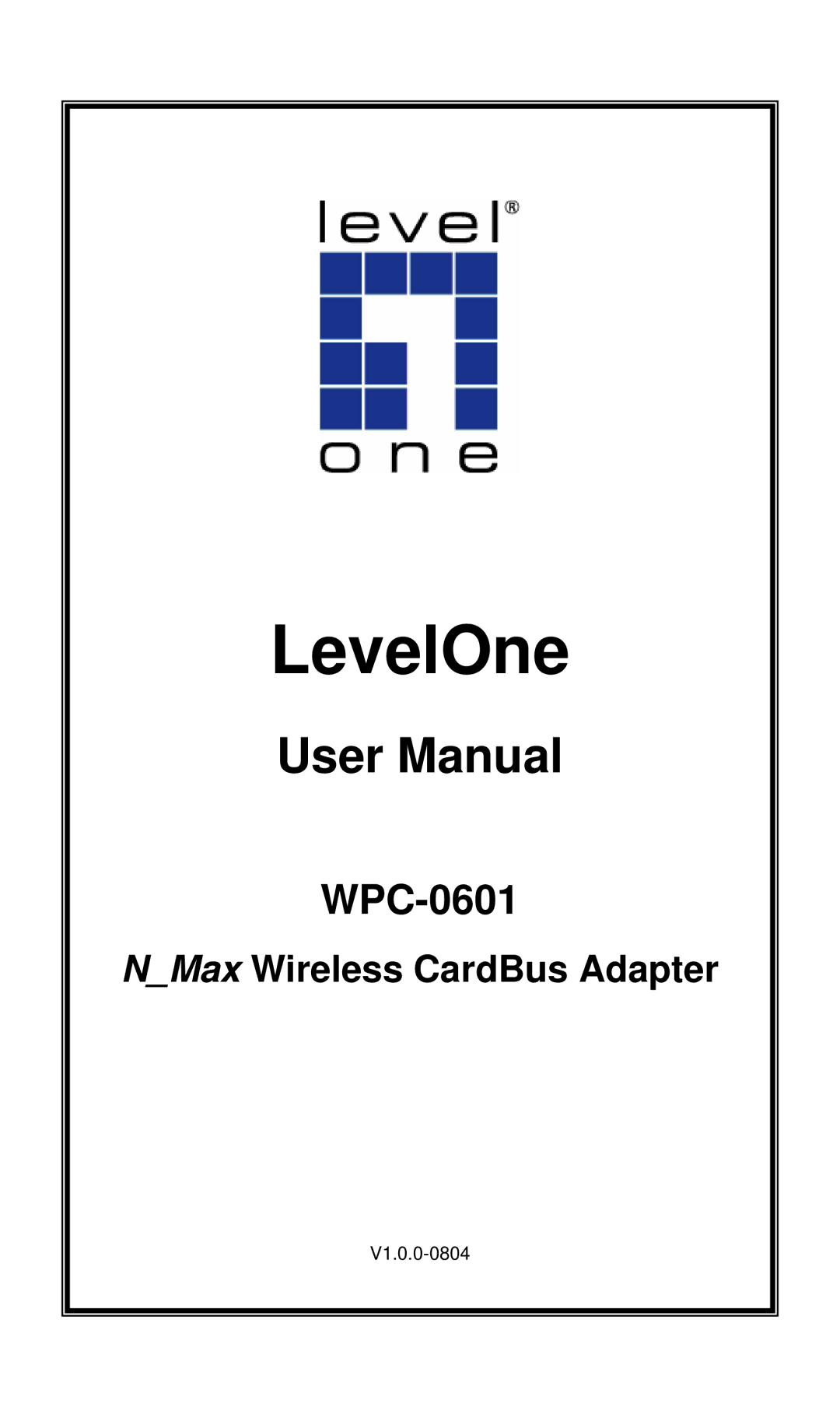 LevelOne WPC-0601 user manual LevelOne 