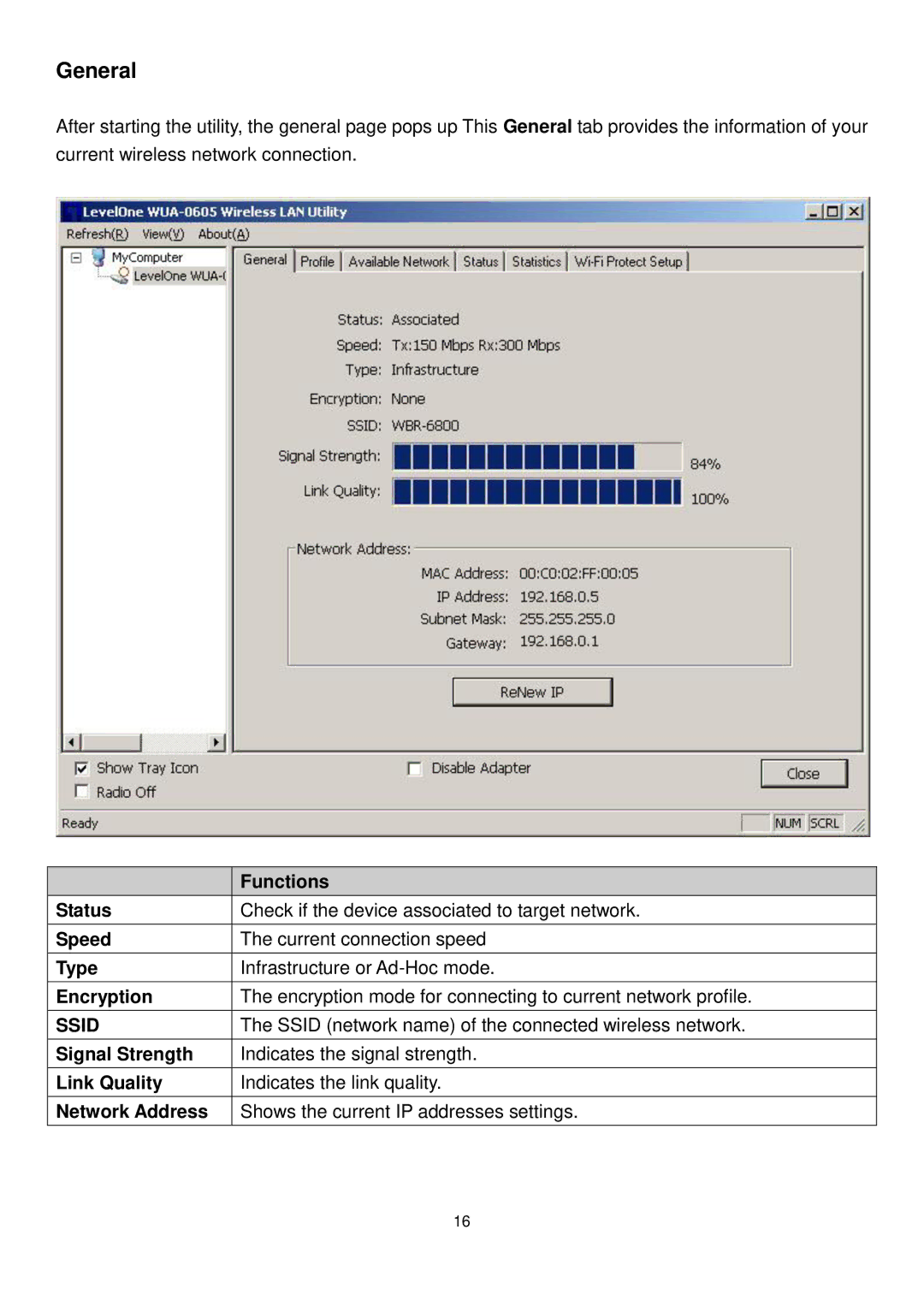 LevelOne WUA-0605 user manual General, Ssid 