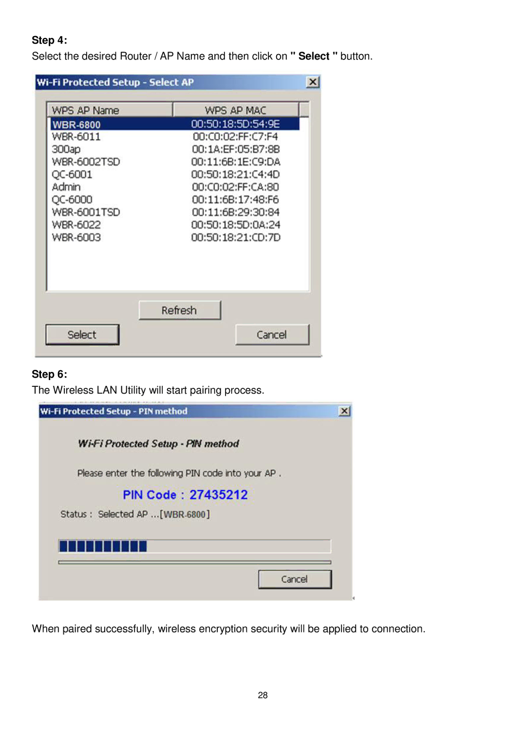 LevelOne WUA-0605 user manual Step 